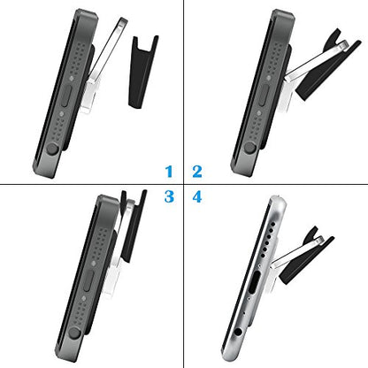 Sonku 6 Piece Ring Hook Mount Accessories, Upgrade Version Phone Mount Hook for Universal Cellphone Finger Ring Holder Grip Stand - (Black)