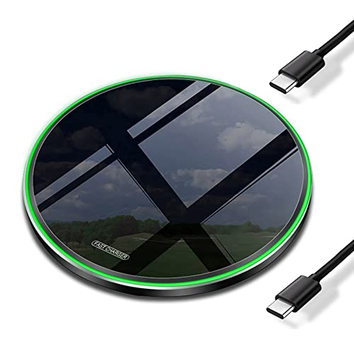 25W Fast Wireless Charger Pad,USB-C Wireless Phone Charging Station - color: Mirror