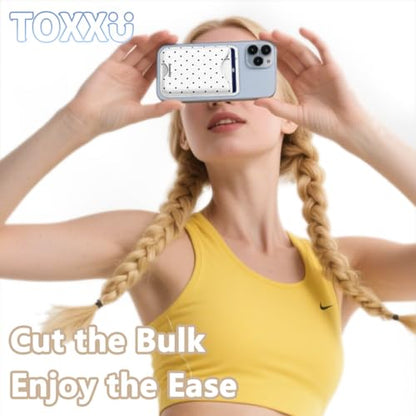 Polka Dots Magnetic Wallet Compatible with Magsafe Wallets for iPhone 17/16/15/14/13/12 Series Pro Max Plus Cute Phone Magnet Card Holder Fit 3 Cards for Women Girl Lether Mag Safe White - color: Polka Dots (White)