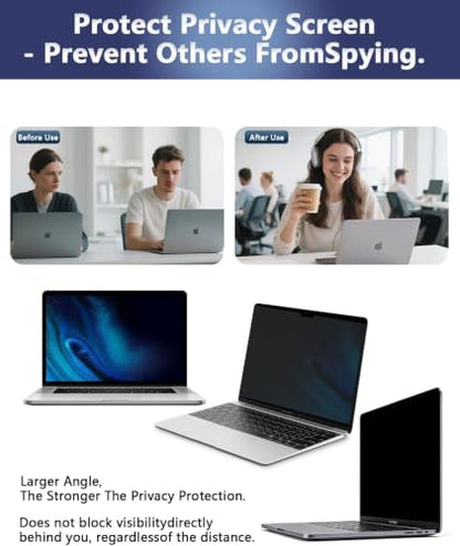 Magnetic Laptop Privacy Screen for 14 Inch 16:9 Aspect Ratio - color: Magnetic Laptop 14 Inch 16:9