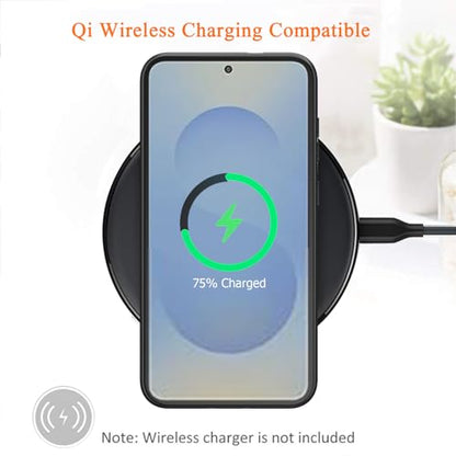 Wireless Charging Case for Galaxy S25 Plus, Upgraded 12000mAh Rechargeable Portable Charging Case Compatible with Galaxy S25 Plus 5G (6.7 inch) with Carplay Extended Battery Pack Charger Case (Black) - size: Galaxy S25 Plus -12000mAh