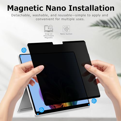 Adeway Magnetic Privacy Screen for Surface Go 4 10.5" - size: Go 4/3/2/1 10.5"