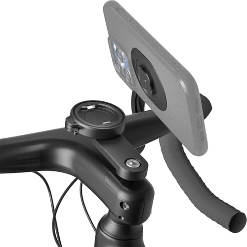 Bike Stem Phone Mount Holder, Dual Lock Secure Grip, 1-Hand Quick Release - style: Dual-Clip Stem Cap Mount