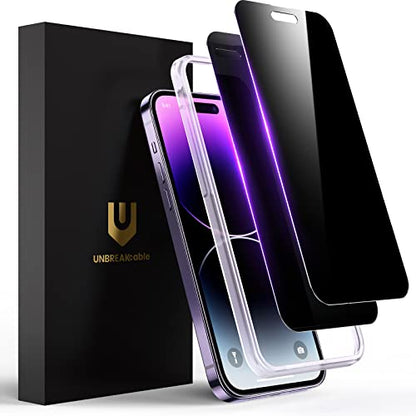 UNBREAKcable Privacy Screen Protector for iPhone 14 Pro Max, 2-Pack - size: iPhone 14 Pro Max