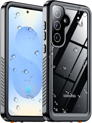 Designed for Samsung Galaxy S25 Case Waterproof, Built-in Lens & Screen Protector Military Shockproof Dropproof IP68 Underwater Full Body Phone Case for Galaxy S25 5G 6.2"-Black (2025) - color: Black