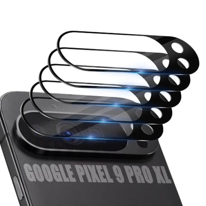 Orzero (5 Pack Camera Lens Protector for Google Pixel 9 Pro XL, Protector de Cámera Tempered Glass 9H Precise Camera Cutouts Anti-Scratch Does Not Affect Night Shots and Flash - size: Google Pixel 9 Pro XL
