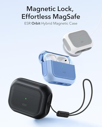 ESR for AirPods Pro 3 Case, Compatible with MagSafes, Black - color: Black, size: AirPods Pro 3 Case