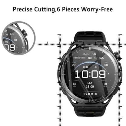 6-Pack for Amazfit Balance 3 Screen Protector, Soft Flexible TPU Ultra-Thin Self-Healing Bubble-Free Protective Film for Amazfit Balance 3, HD Clear Case-Friendly Easy Installation - size: Amazfit Balance 3