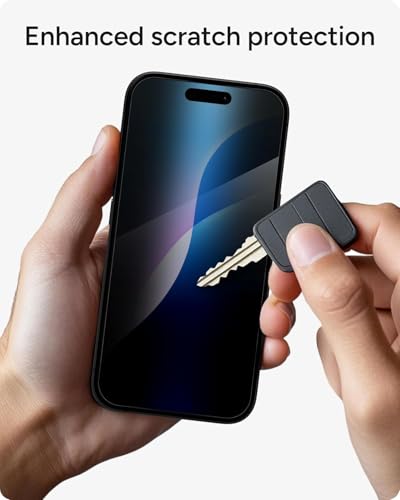 ZAGG Elite Privacy 360 Glass Screen Protector for iPhone 16 / iPhone 15-5X Ultra Strong Tempered Glass, 4-Way Privacy Filter, Scratch Protection, Anti-Smudge, Easy to Install, InvisibleShield
