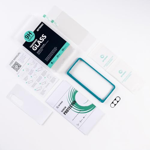 Ibywind for Samsung Galaxy Z Fold7 5G Screen Protector,2 Pack,9H Hardness Tempered Glass and Camera Lens Protector,with Alignment Frame,Full Coverage,Bubble Free,Fingerprint Unlock,Scratch Resistant - size: Samsung Galaxy Z Fold7 5G 8 inches