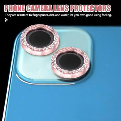 ARTIBETTER 2pcs Anti-scratch Camera Lens Protectors for Delicate Light Pink Phone Lens Covers with Fingerprint and Dirt Resistance Easy Installation and Protection