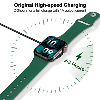 2026 Upgraded Magnetic Fast Charging Cable for Apple Watch Charger - color: Black, size: 0.5M