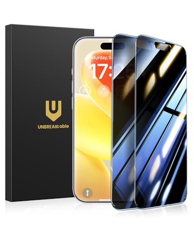 UNBREAKcable Privacy Screen Protector for iPhone 15 Pro Max, 2-Pack - size: iPhone 15 Pro Max