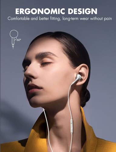 Antool Wired Earbuds, 【Ultra Clear Calls & no Noise】 Earbuds Wired for iPhone 14/13/12/11/XR/XS/X/8/7/SE/Pro/Pro Max/Support All iOS System【2 Pack】