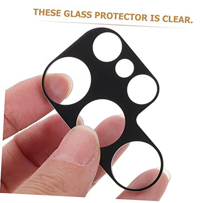 Uonlytech 4pcs Tempered Glass Phone Lens Protectors for Ultra High Definition Scratch Resistant Camera Lens Covers Full Coverage Film with Strong Adhesive for Protection