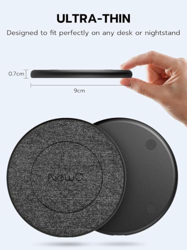 NewQ Wireless Charger, 15W Max Wireless Charging Pad for iPhone 17 16 15 14 13 12 11Mini/SE/Pro/Max/Plus, Samsung Galaxy S23/S22/S21/S20/S10/S9/S8/S7/Note20/10/9/8, Air Pods/Pro/Galaxy Buds/+,1 Packs - size: 1 Pack with 20W Adapter
