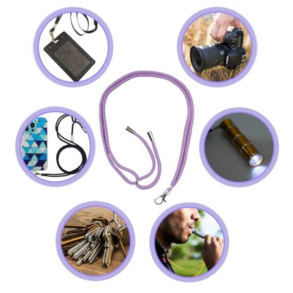 8 Packs Cell Phone Lanyards for Around The Neck,Adjustable Crossbody Phone Strap,Lanyard Phone Holder - color: Purple
