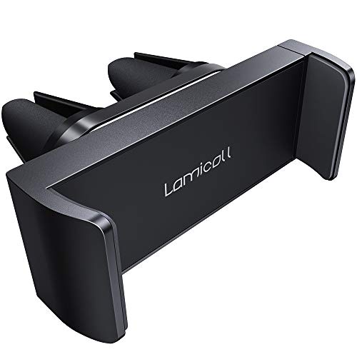 Lamicall Car Vent Phone Mount Two Grips Design Phone Holders for Your Car - color: 1-Black