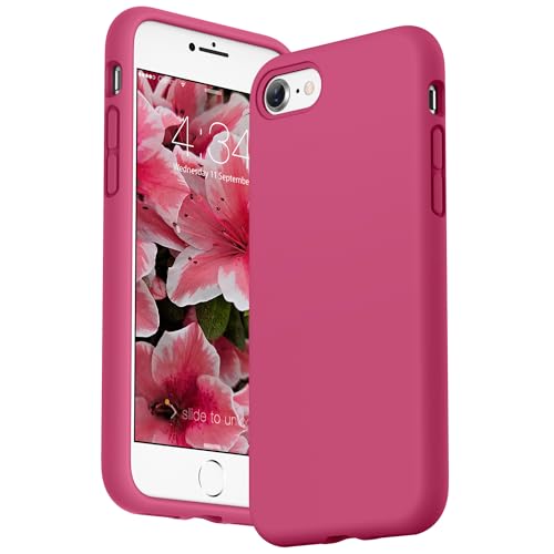 SURPHY Designed for iPhone SE Case, iPhone 8 Case, iPhone 7 Case, Liquid Silicone Phone Case for iPhone se 3rd 2nd SE 2022 SE 2020, Hibiscus - color: Hibiscus