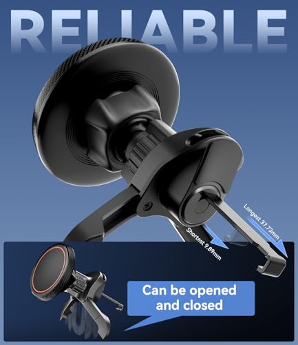 for Magsafe Car Phone Mount for Mercedes Benz A/B/C/E/V/G/Class & Audi A1/A3/A3, Air Vent Car Mount Magnetic Phone Holder Compatible with iPhone 17 Pro Max 16 15 14 13 12, Black - style: Air Vent Car Mount