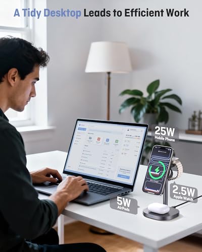 25W Qi2.2-Certified Wireless Charging Stand TEC Cooling High-Grade Alloy