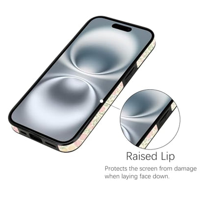 Compatible with iPhone 17 Wallet Case with Card Holder | Peach Blossom Flower Soft TPU Anti Scratch Protective, Shockproof Wallet Case for iPhone 17 6.3 inch - color: Peach Blossom Flower, size: iPhone 17 6.3 inch