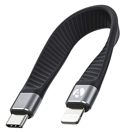 Short USB-C to Lightning Cable, 5-inch, MFi Certified, Fast Charger for iPhone & iPad (Not Compatible with Audio DAC or USB-C iPhone/iPad Models)