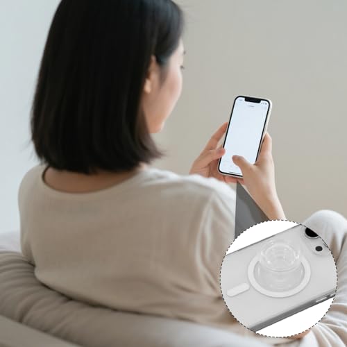 10 PCS Clear Phone Grip Stand, Collapsible Self-Adhesive Finger Holder for Smartphones & Tablets (Transparent)