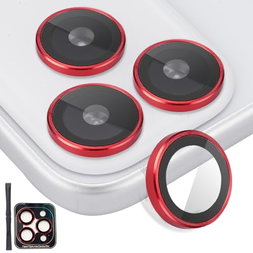 Camera Lens Protector for iPhone 17 Pro/17 Pro Max, Red - color: Red