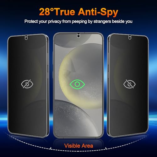 2 Pack for Samsung Galaxy S24 Anti-Glare Matte Privacy Screen Protector 6.2 inch, Smooth and Responsive Touch Flexible EPU Film, [Support Fingerprint Unlock] [Self-Healing] [Not Glass]