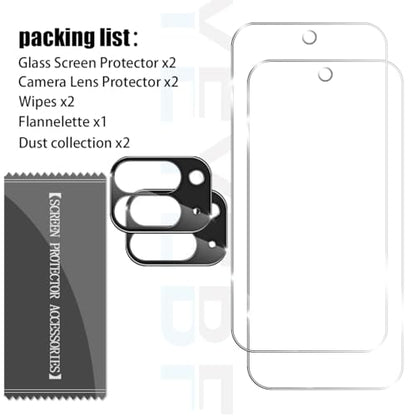 Screen Protector for Google Pixel 10 Pro Fold & Camera Lens Protectors [2+2 Pack] [Ultrasonic Fingerprint Unlock] [Case Friendly] [Bubble-Free] Tempered Glass For Pixel 10 Pro Fold - size: Google Pixel 10 Pro Fold