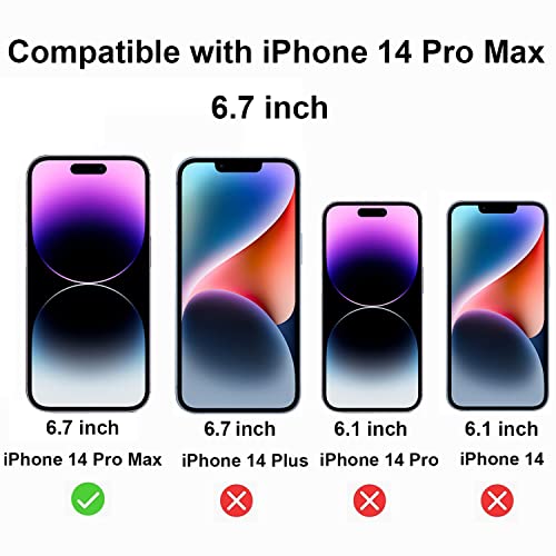 2 Pack Anti-Blue Privacy Tempered Glass for iPhone 14 Pro Max Mirror Anti-Spy Screen Protector Anti-Peeping Film Electroplated 6.7 inch (Blue) - size: For iPhone 14 Pro Max
