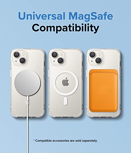Ringke Fusion for iPhone 14 Case [Compatible with MagSafe] Oil & Dirt Resistant Anti-Fingerprint Technology Prevents Oily Smudges - Magnetic Matte Clear - size: iPhone 14