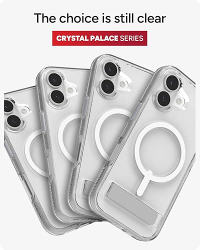 ZAGG Crystal Palace Case for iPhone 17 - Clear, Drop Protection (13ft/4m), ClearGuard Anti‑Yellowing & Scratch‑Resistant, MagSafe & Wireless Charging Compatible - size: iPhone 17, style: With Magsafe