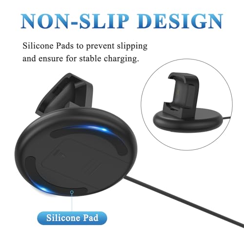 Vancle Charger for Fitbit Versa 2 (Only), Anti-Slip Charging Stand Dock with 4.1Ft USB Cable Cord for Fitbit Versa 2 Smartwatch (Not for Versa/Versa Lite)
