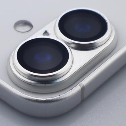 for iPhone 17 Camera Lens Protector Tempered Glass Metal Full Coverage Lens Cover Accessories (Silver) - color: Silver