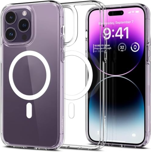 Magnetic Crystal Clear Mobile Cell Phone Cases for iPhone 15 Anti Yellow Back Cover