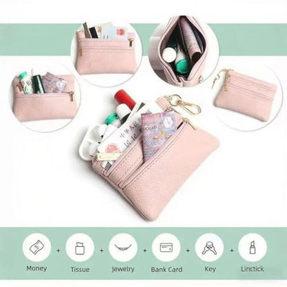 Crossbody Body Phone Holder for Women, New Phone Strap with Zippered Pouch, Adjustable Crossbody Strap - color: Pink