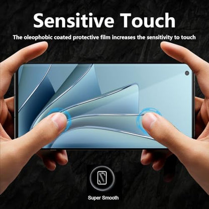 3+2 Pack Screen Protector for OnePlus 11 Flexible TPU Film (NOT Glass) with Tempered Glass Camera Lens Protector. Easy Installation, Self-Healing HD Clear Screen Protector