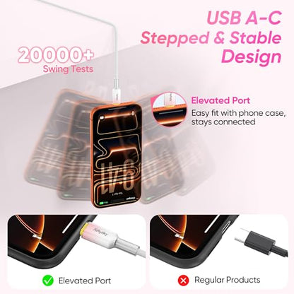 USB C to USB C Cable 6FT 5-Pack, 60W Fast Charging, 480Mbps Data - color: Pink, size: 6Feet