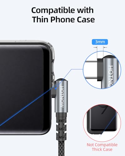 Short Right Angle USB C to USB C Cable 1.5FT 3 Pack, 65W Fast Charging - color: Black, size: 1.5FT