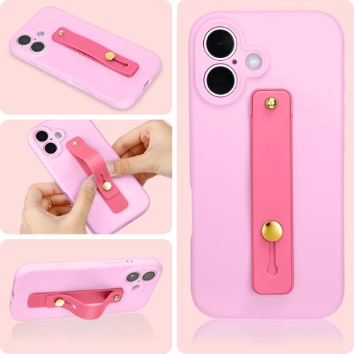 Weewooday 15 Pcs Phone Grip Strap Telescopic Finger Strap Stand,Pink - color: Pink