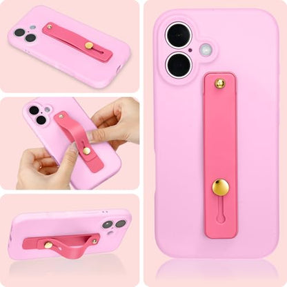 Weewooday 15 Pcs Phone Grip Strap Telescopic Finger Strap Stand,Pink - color: Pink