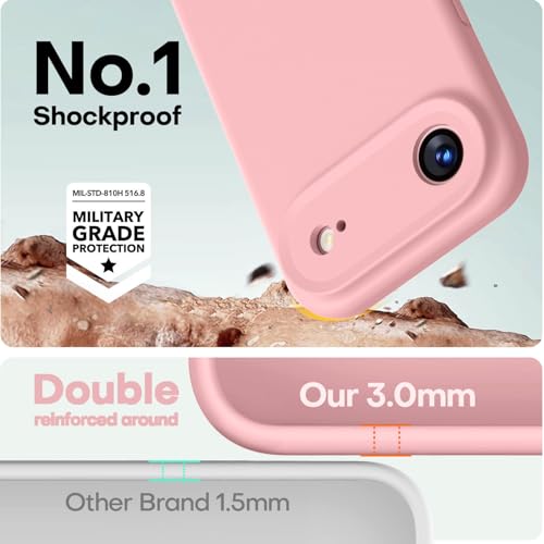 LOVE 3000 Magnetic for iPhone Air Case Premium Silicone, Pink Sand - color: Pink Sand, size: iPhone Air 6.5inch