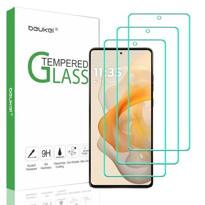 (3 Pack) Designed for Motorola Moto G Stylus 5G (2024) Screen Protector Tempered Glass,Touch Sensitive,Case Friendly, 9H Hardness