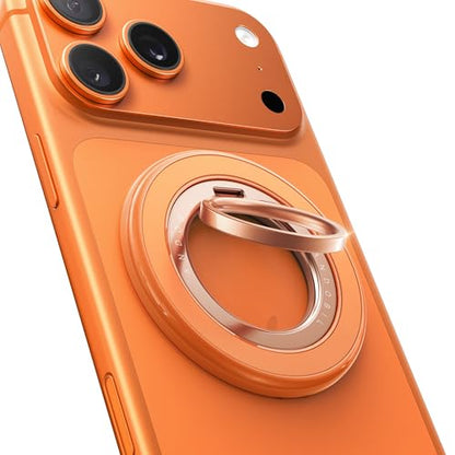 andobil 2026 3rd Gen Stability Magnetic Phone Ring Grip for MagSafe, Orange - color: Orange