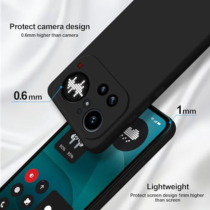 GiiYoon Silicone Case for Nothing Phone 4a Pro, Black - color: Black, size: Nothing Phone 4a Pro