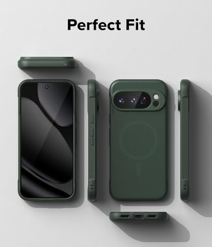 Ringke Onyx Designed for Google Pixel 10 Pro XL Case [Compatible with MagSafe and Pixelsnap] Oil & Dirt Resistant Enhanced Grip Non-Slip Texture Lightweight Cover - Magnetic Dark Green - color: Magnetic Dark Green, size: Pixel 10 Pro XL