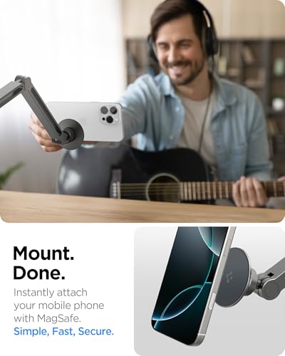 Spigen MagSafe Mount OneTap MagFit Adjustable and Flexible Phone Holder - size: Phone Holder Clamp Stand