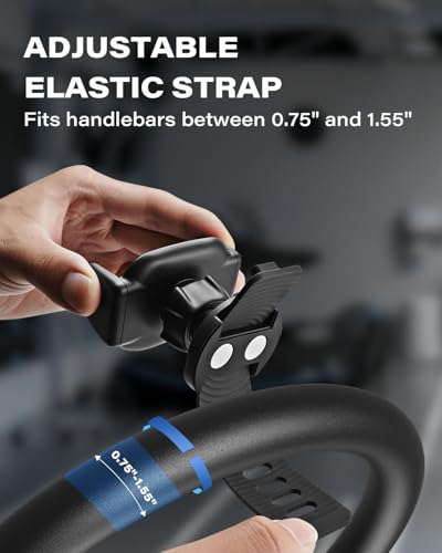 OQTIQ Phone Holder for Peloton Bike, Exercise Bike Handlebar Phone Mount
